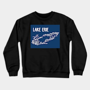 Lake Erie Map Crewneck Sweatshirt